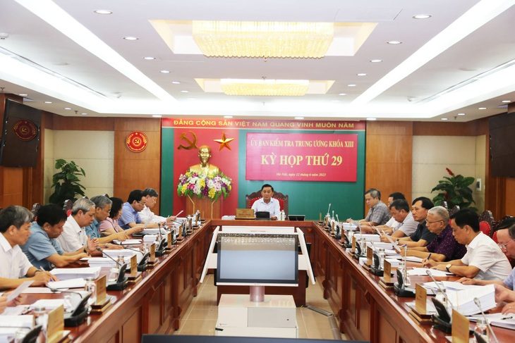 Kỳ họp thứ 29 của Ủy ban Kiểm tra Trung ương - Ảnh: UBKT trung ương